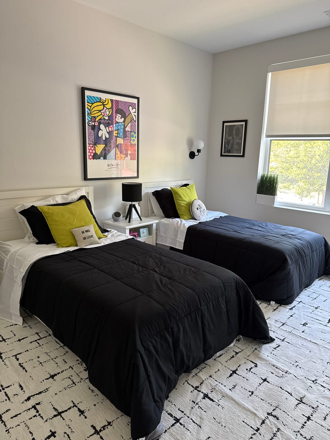 Customer photo review of Camille Washable Area Rug - Black