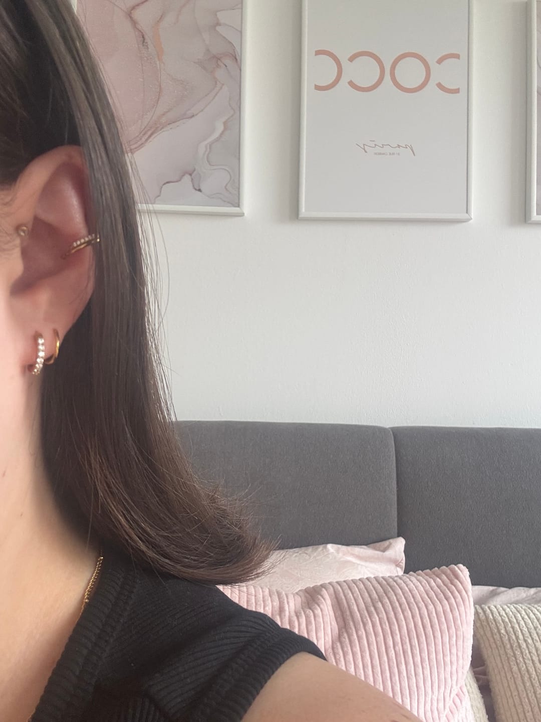 Customer photo review of Carlotta Ohrringe | 18K vergoldet