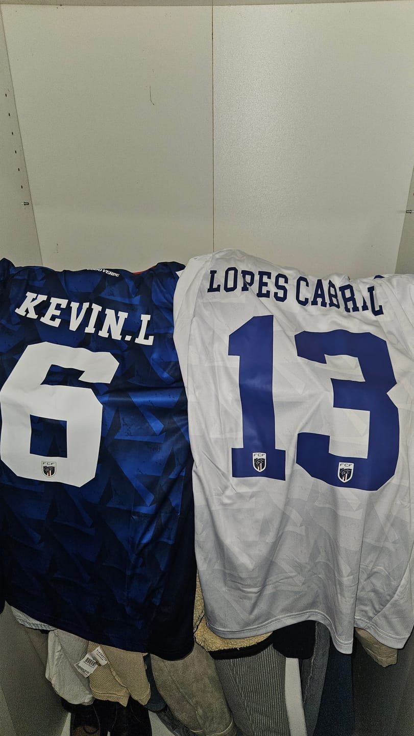 Customer photo review of Kevin Pina Cape Verde World Cup 2026 Home Football Jersey Shirt Trikot Maillot