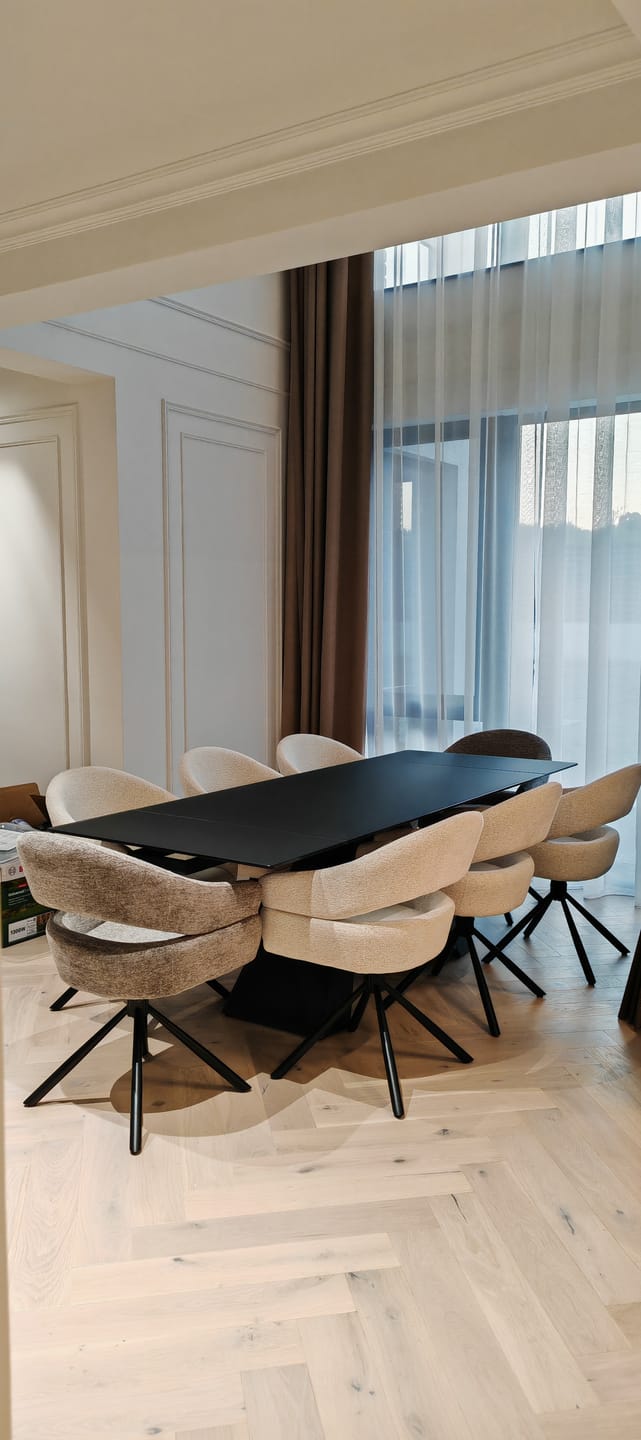 Customer photo review of Scaun BORGO, gri deschis - Raven 07, stofa clasica/metal, 58x60x87 cm