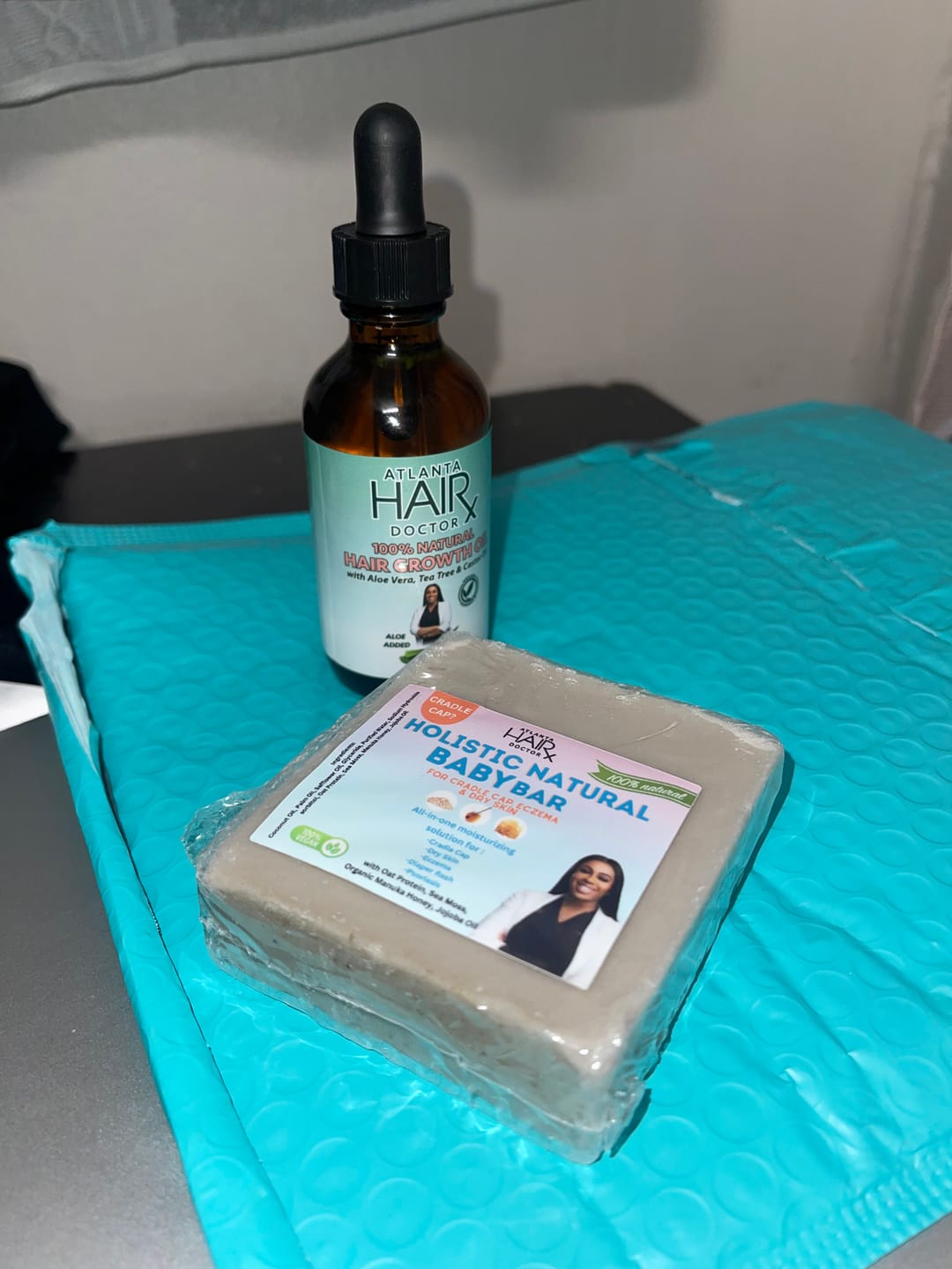 Customer photo review of 100% NATURAL HAIR GROWTH OIL - 2oz / 58ml