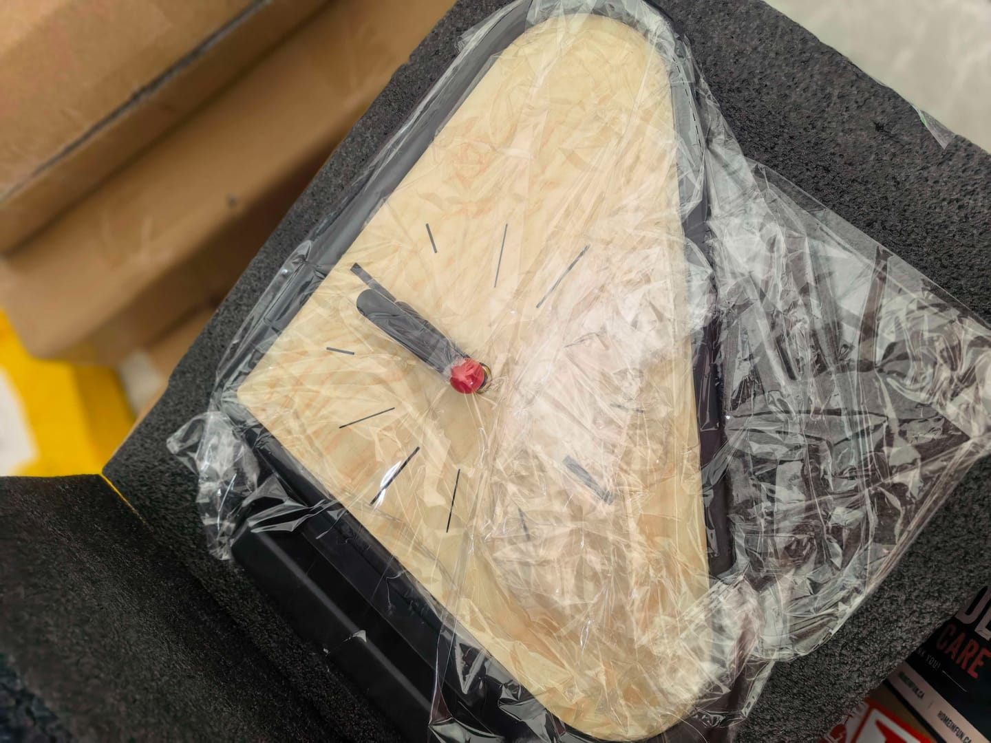 Customer photo review of Triangle Corner View Clock