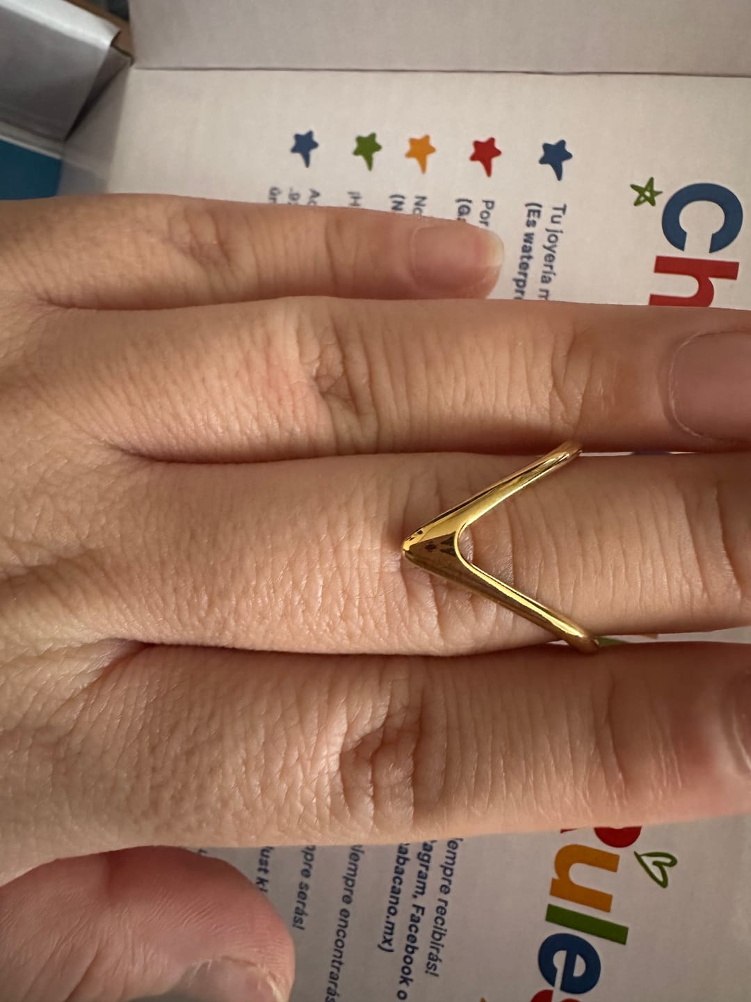 Customer photo review of Anillo Vera