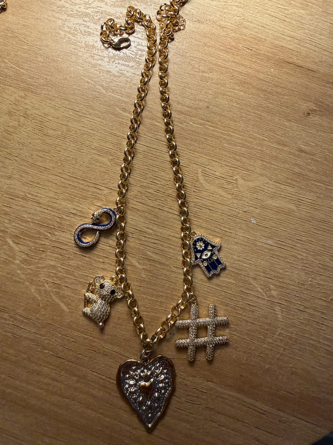 Customer photo review of 9 Charm Necklace Bundle (Pick Your Charms TT LIVE)