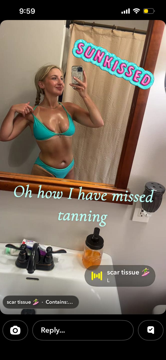 Customer photo review of JESSIE Aqua Melon Classic Bikini Bottom