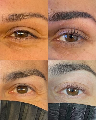 Customer photo review of Cysteamine Brow & Lash Lamination Kit - Step 3 - 15ml