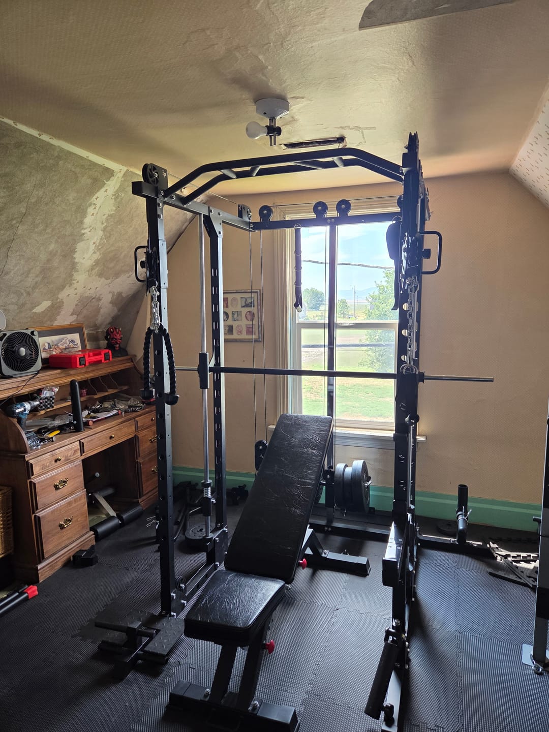 Customer photo review of EVOLPOW M2D Brute All-in-One Smith Machine Home Gym