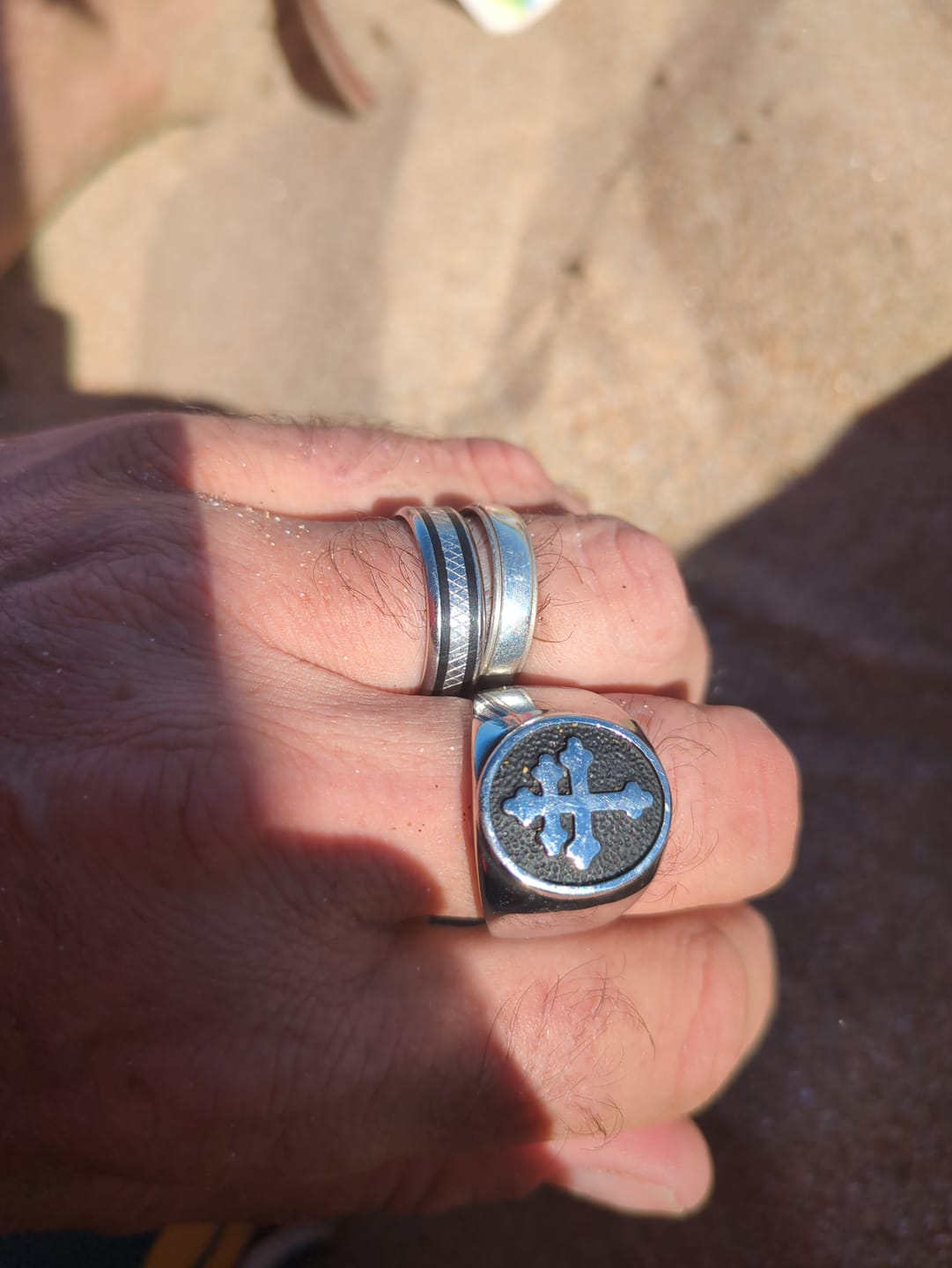 Customer photo review of Bague Croix de Lorraine