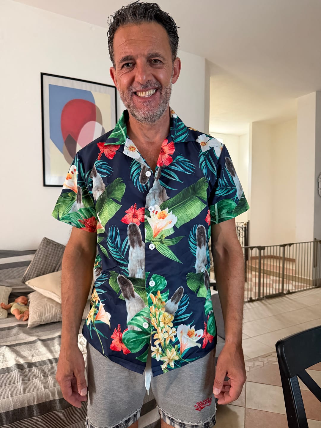 Customer photo review of La tua foto - Camicia hawaiana personalizzata