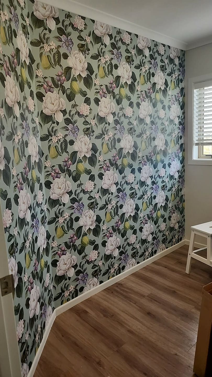 Customer photo review of Pendula Wallpaper - Aqua