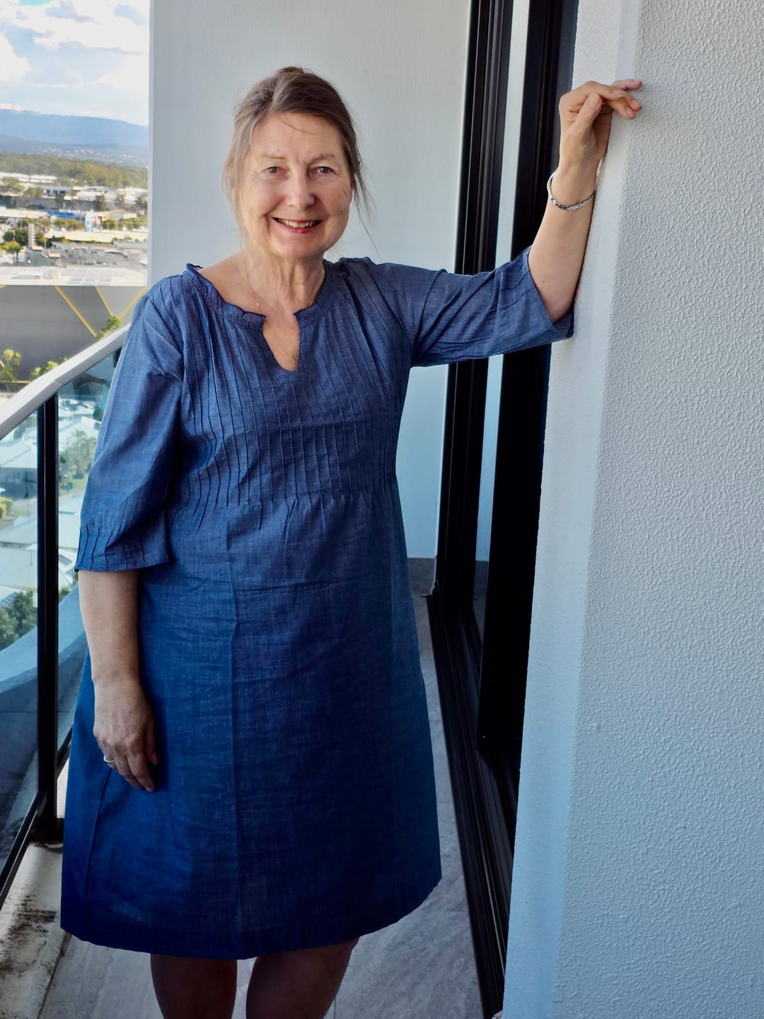 Customer photo review of Dress Fleur - Chambray