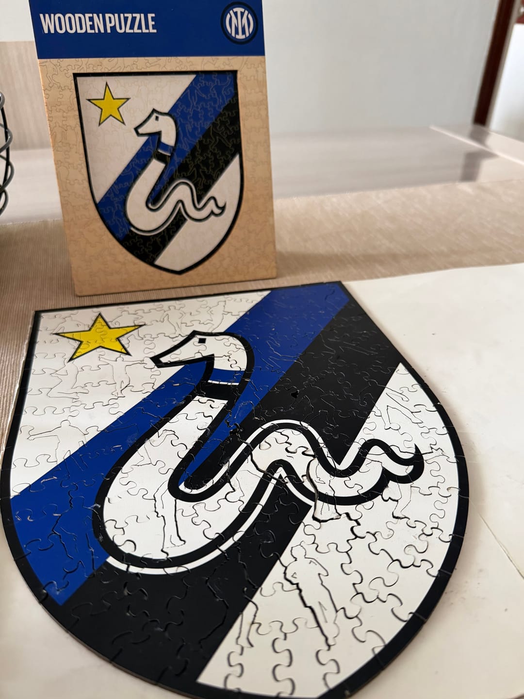 Customer photo review of Retro Logo Inter® - Puzzle di Legno
