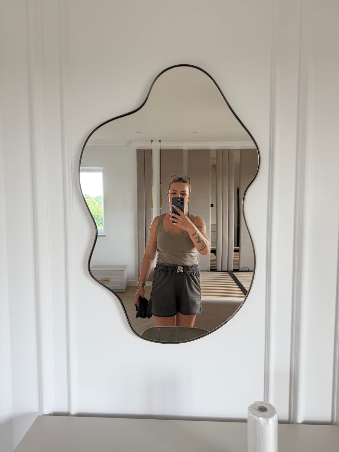 Customer photo review of Oglinda ESSENT, auriu, 56x90 cm