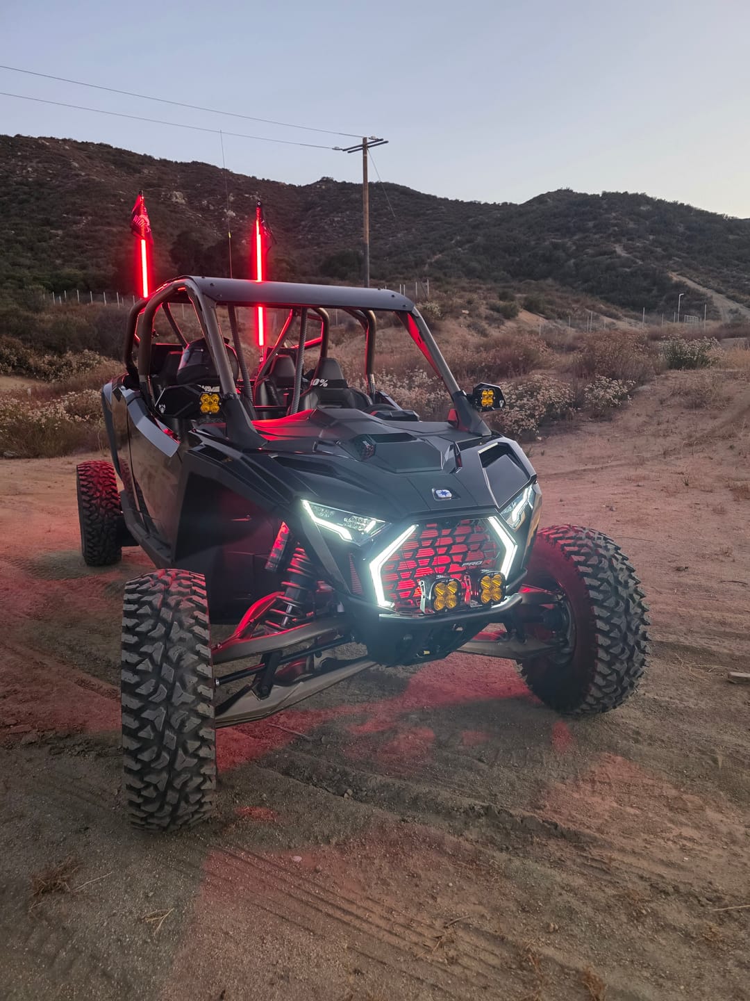 Customer photo review of LED Light Pods Baja Amber Lens Driving Combo Pattern Pair XL80 Series Baja Designs