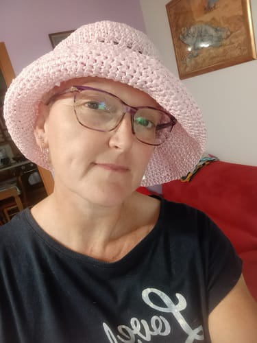 Customer photo review of CROCHET KIT HAVANA BUCKET HAT