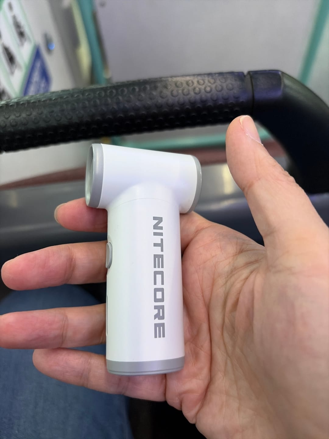Customer photo review of NEF Nano - Palm-Sized High-Speed Handheld Fan
