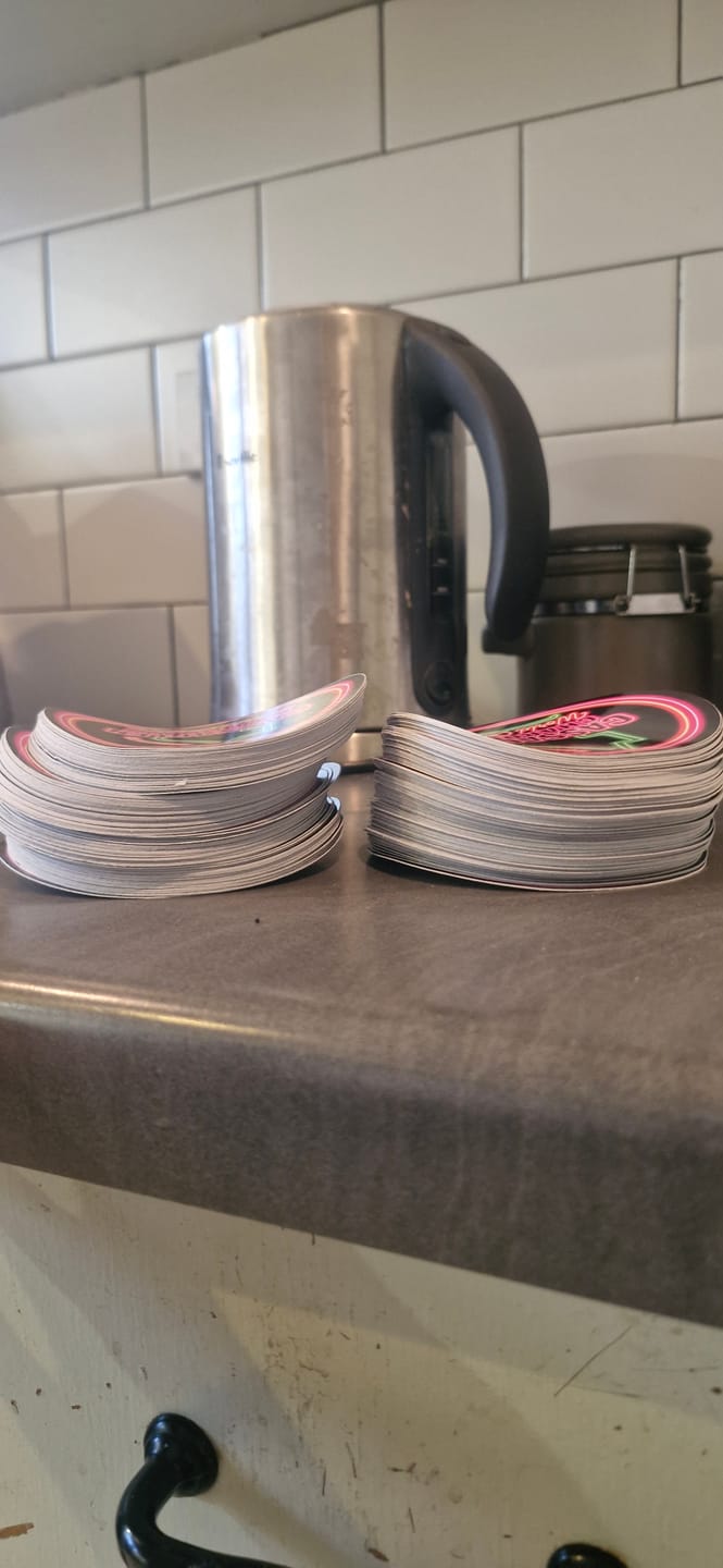 Customer photo review of Custom Circle Stickers