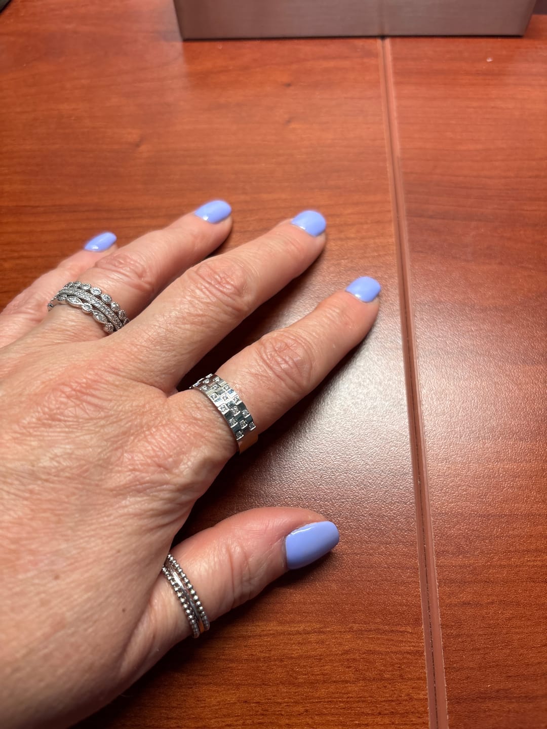 Customer photo review of Chanel Checkered Ring