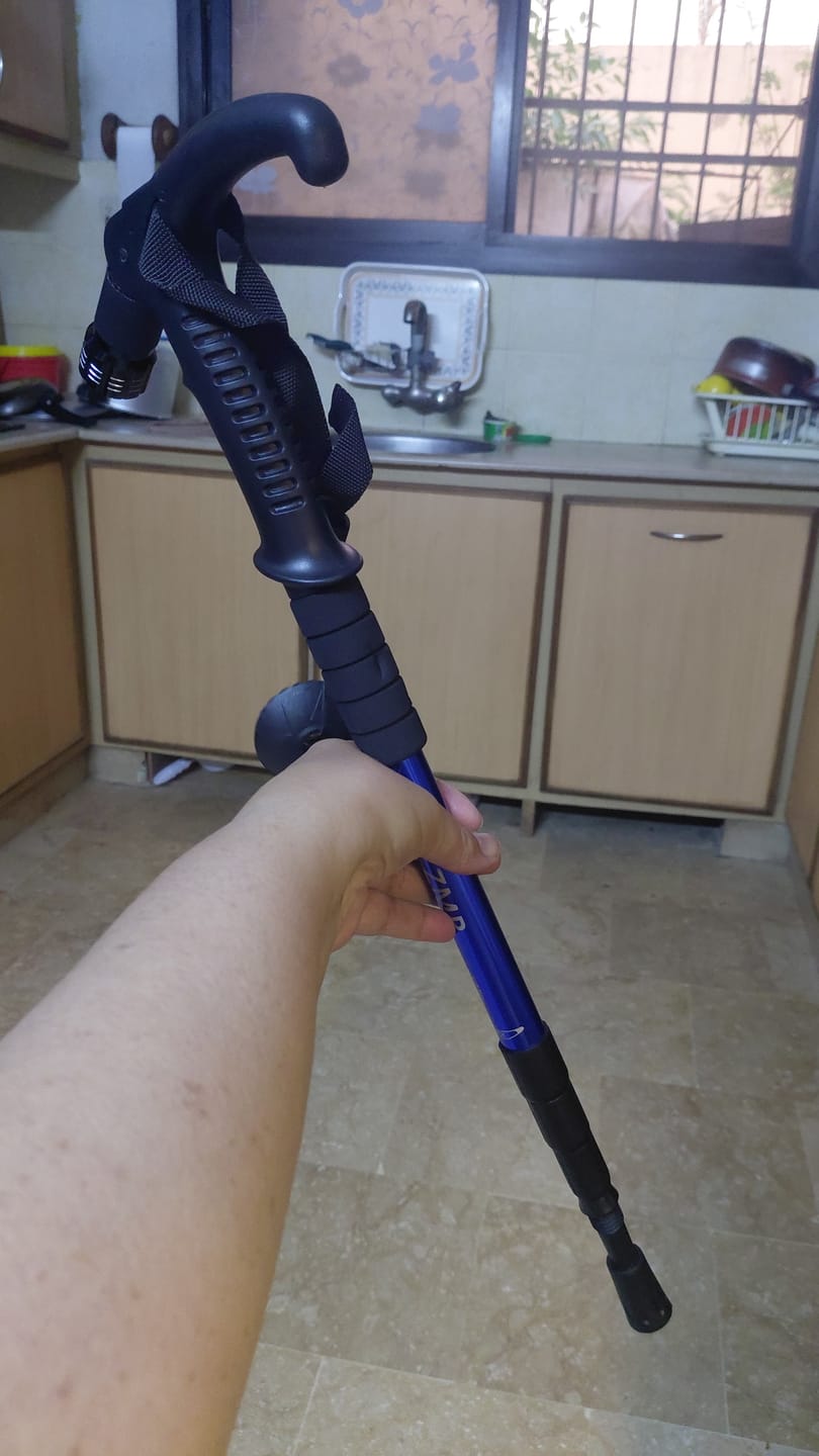 Customer photo review of ZMR Hiking Stick with Flashlight