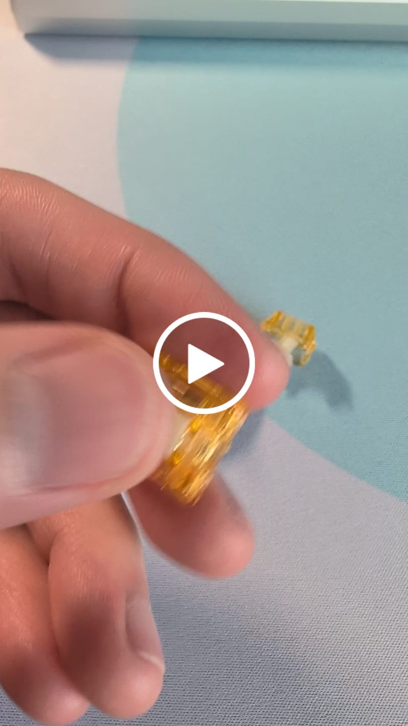 Customer video review of WINGTREE Golden Apple V2 Tactile Switch Factory Lubed (10PCS)