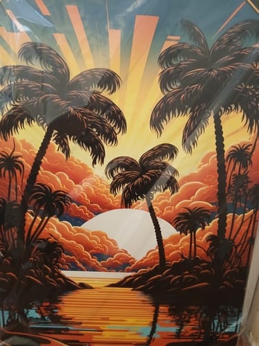 Sunset Coastal Wall Art — photo client