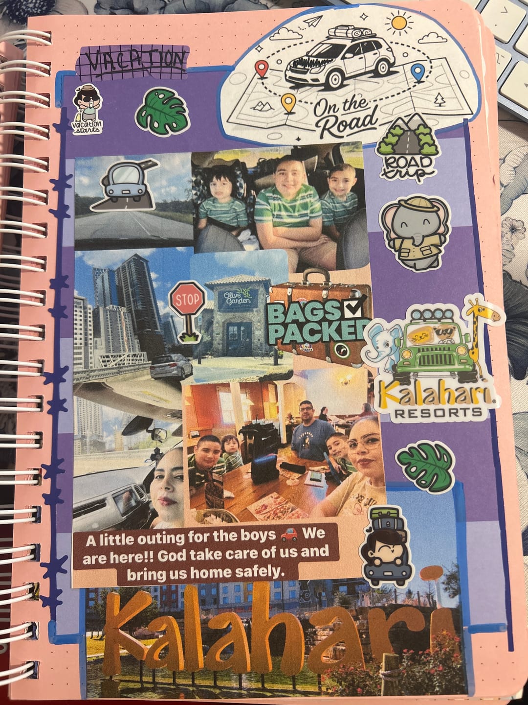 Customer photo review of Road Trip Sticker Sheet