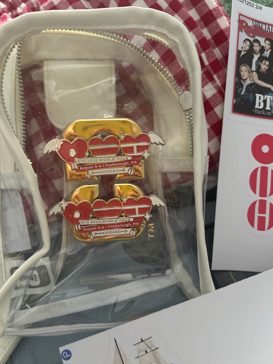 Customer photo review of BTS 2026 City Tour Pin