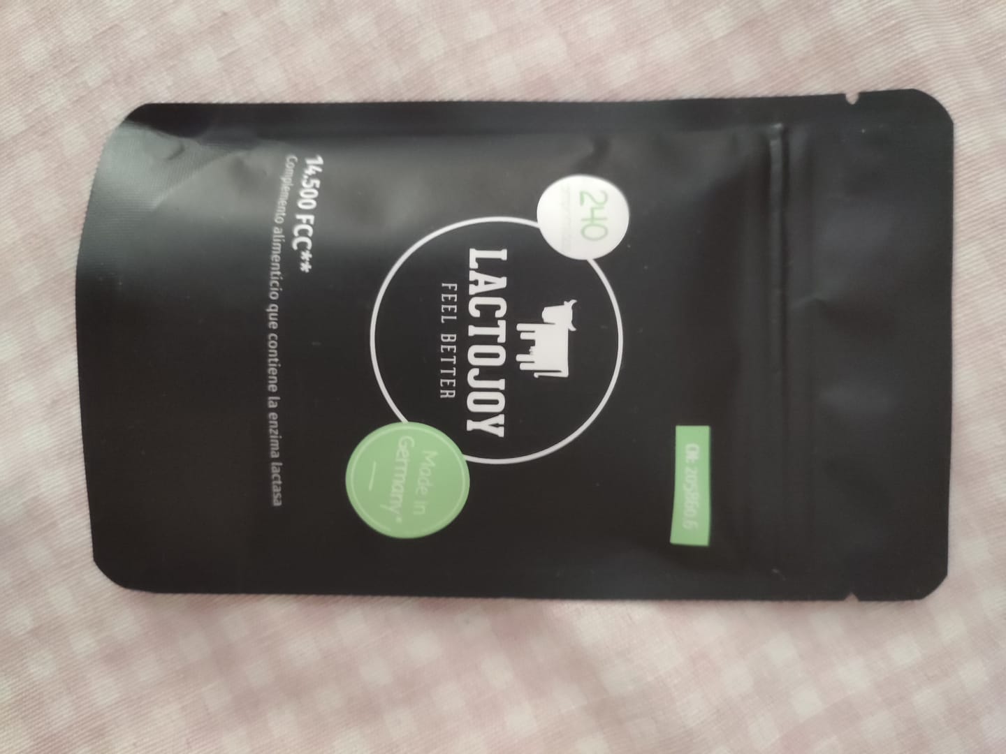Customer photo review of LactoJoy Lactase Pills - 14.500 FCC - 240 pcs refill bag