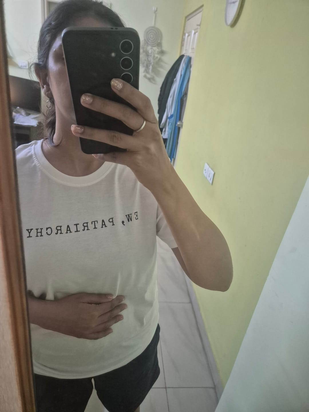 Customer photo review of Ew, Patriarchy: Funny Feminist Tee