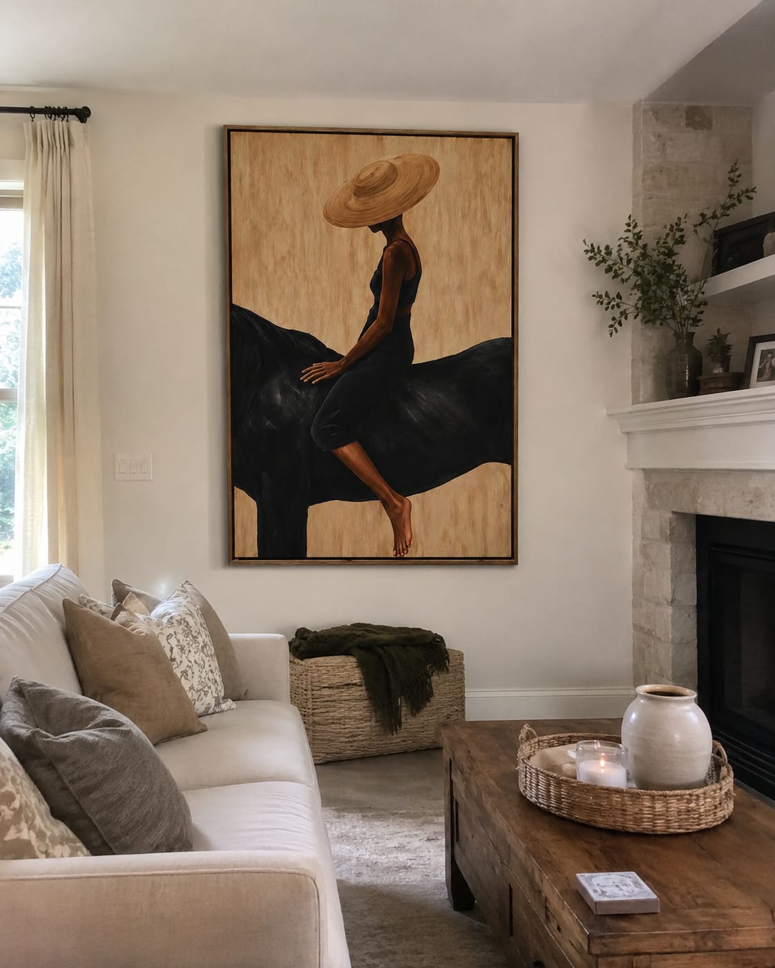 Customer photo review of Golden Shade-Black Horse Painting