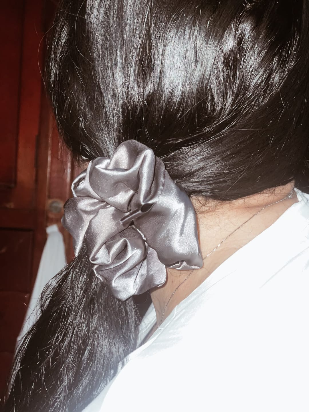 Customer photo review of Scrunchies petit - Satin