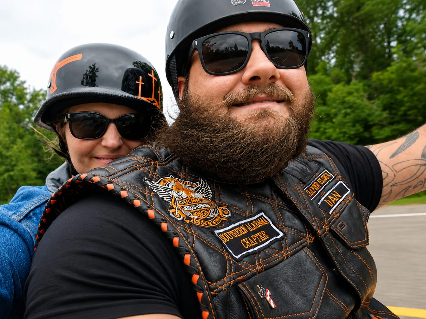 Customer photo review of Lightest German Style Mayan DOT Half Helmet - Matte Black