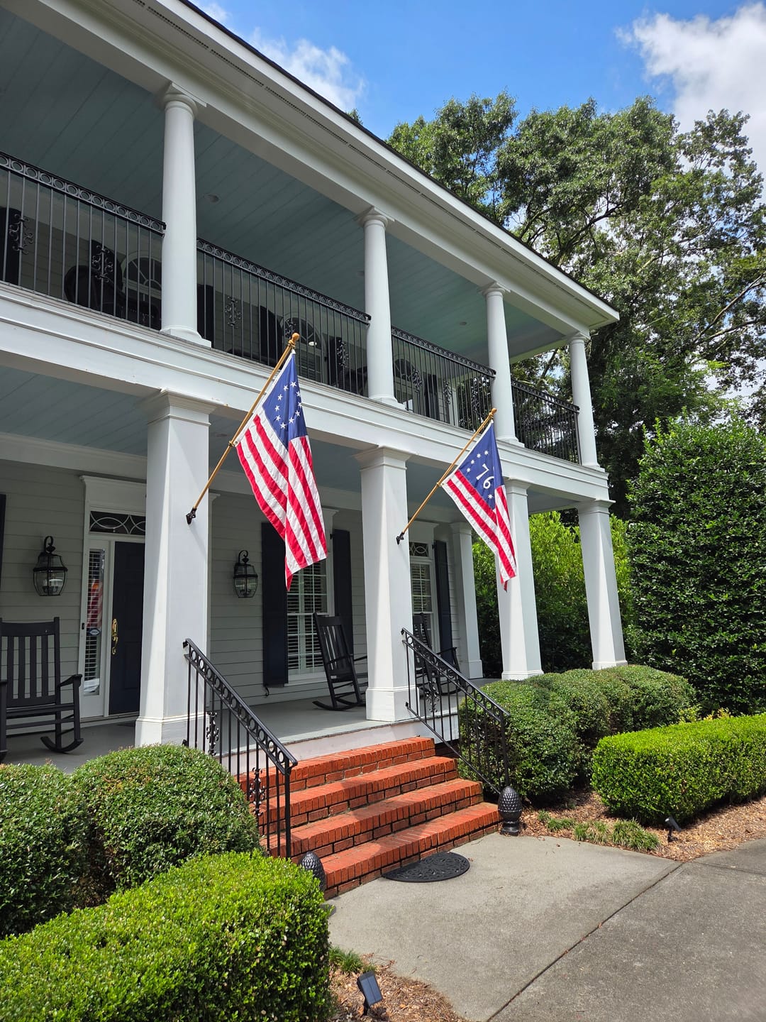 Customer photo review of 3' x 5' Bennington Flag Set