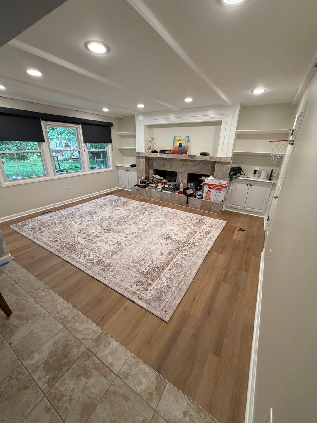 Customer photo review of Selene Washable Area Rug - Beige/White