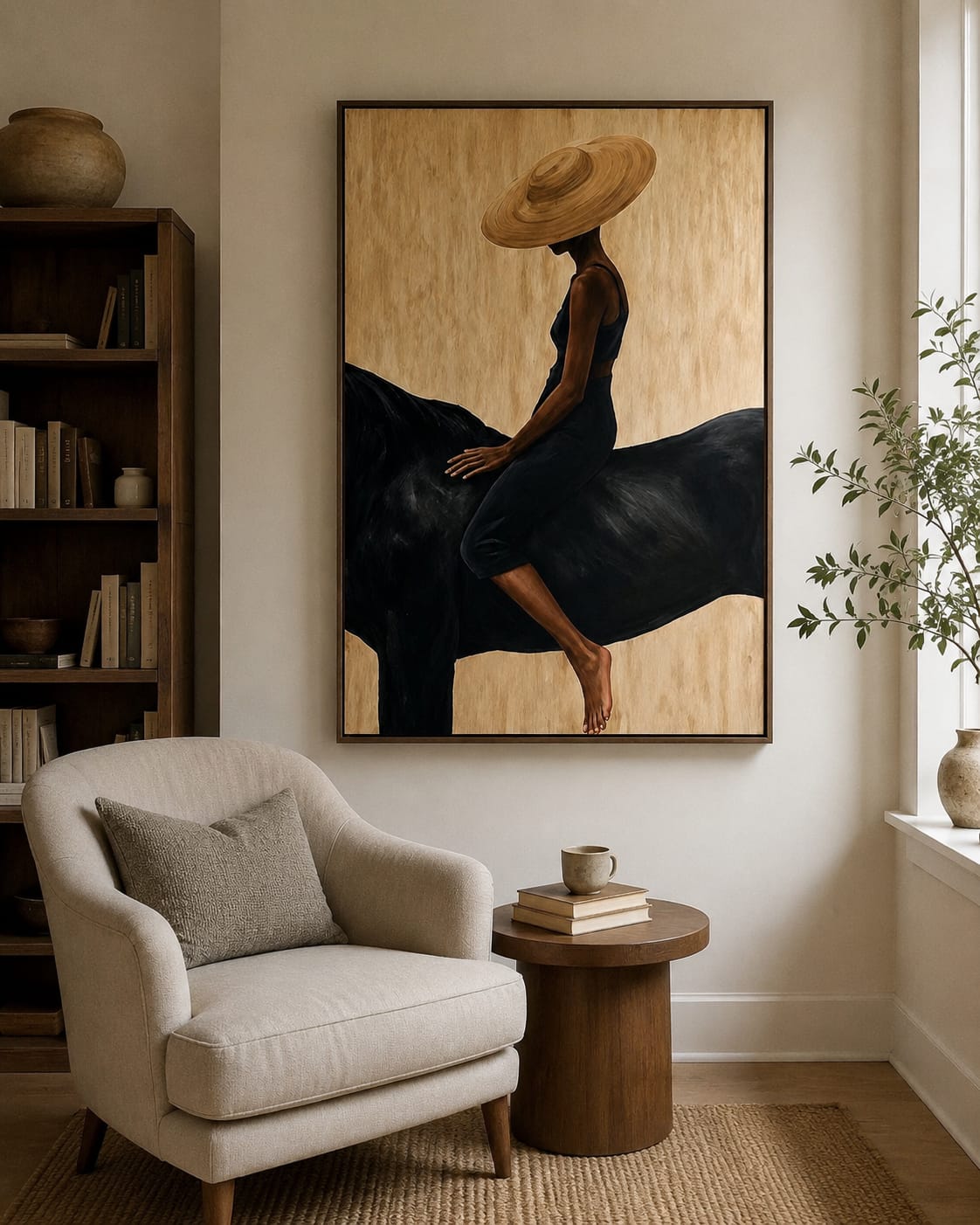 Customer photo review of Golden Shade-Black Horse Painting