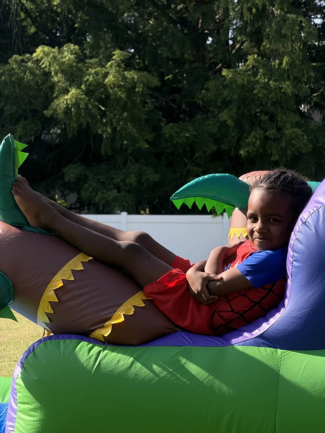 Customer photo review of 21ft Water Slide Inflatable with Splash Pool 100% PVC for Kids Adults