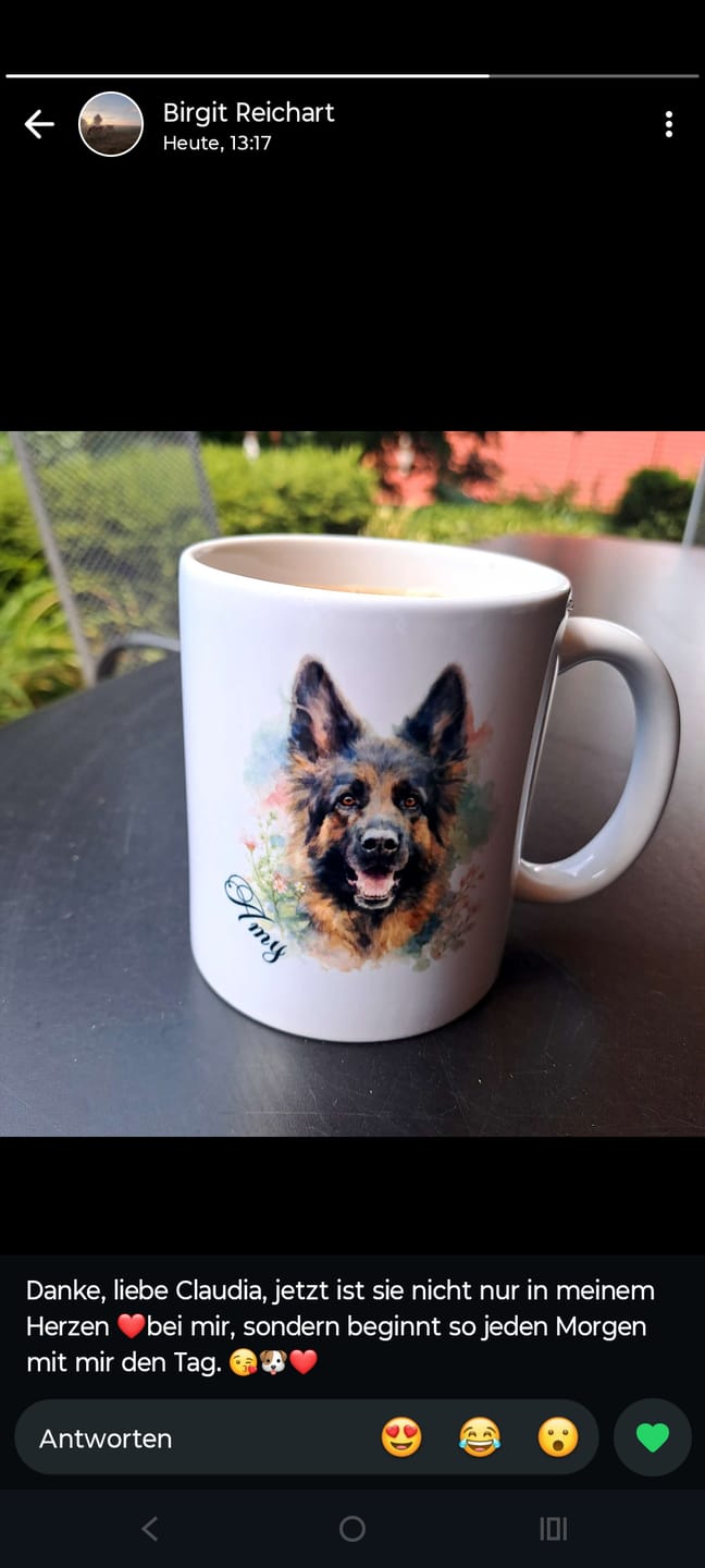 Customer photo review of Personalisierte Tasse - Aquarell