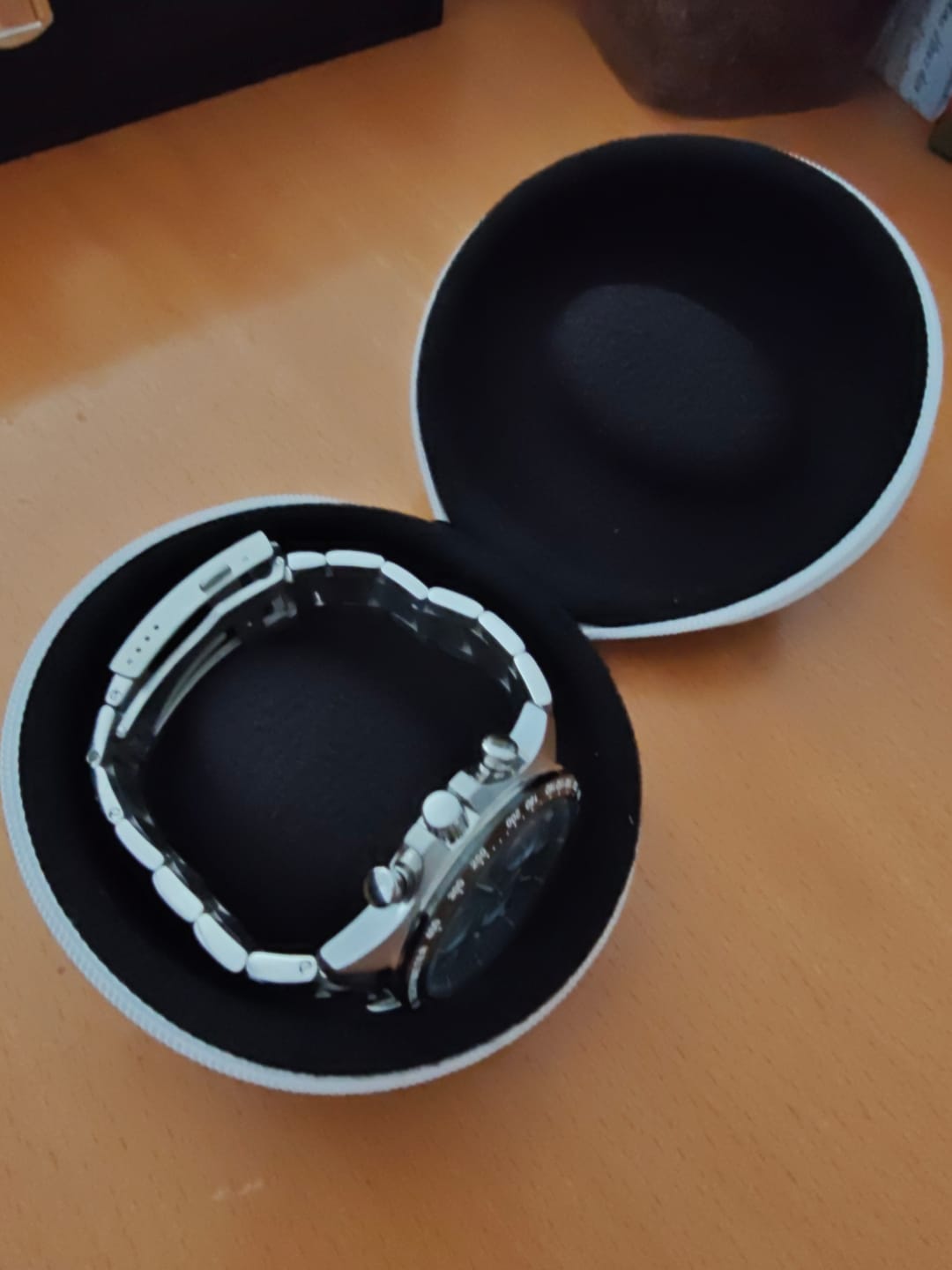 Customer photo review of The Pod - Travel Watch Case - ORCA