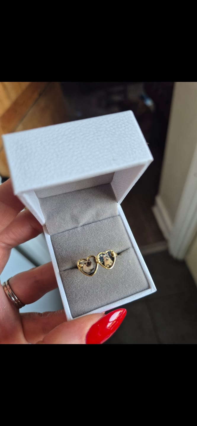 Customer photo review of Heart Locket Ring