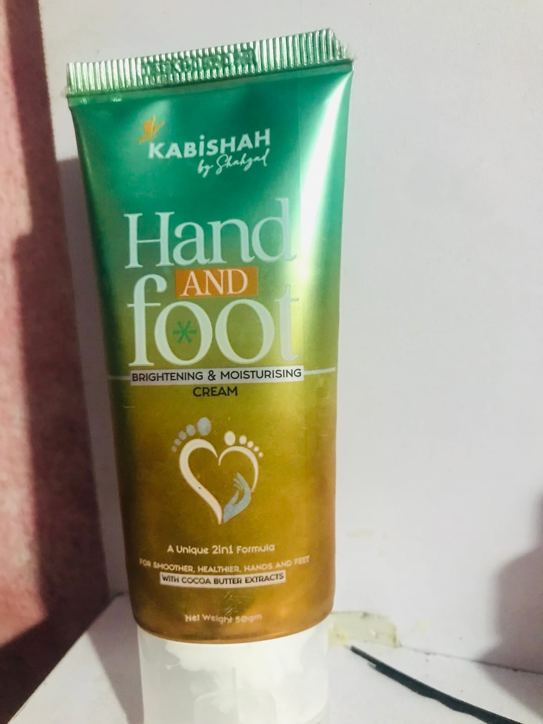 Customer photo review of Hand & foot Brightening and Moisturizing Cream