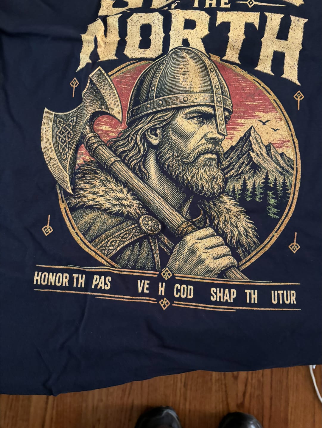 Customer photo review of Sons Of The North Viking T-Shirt US