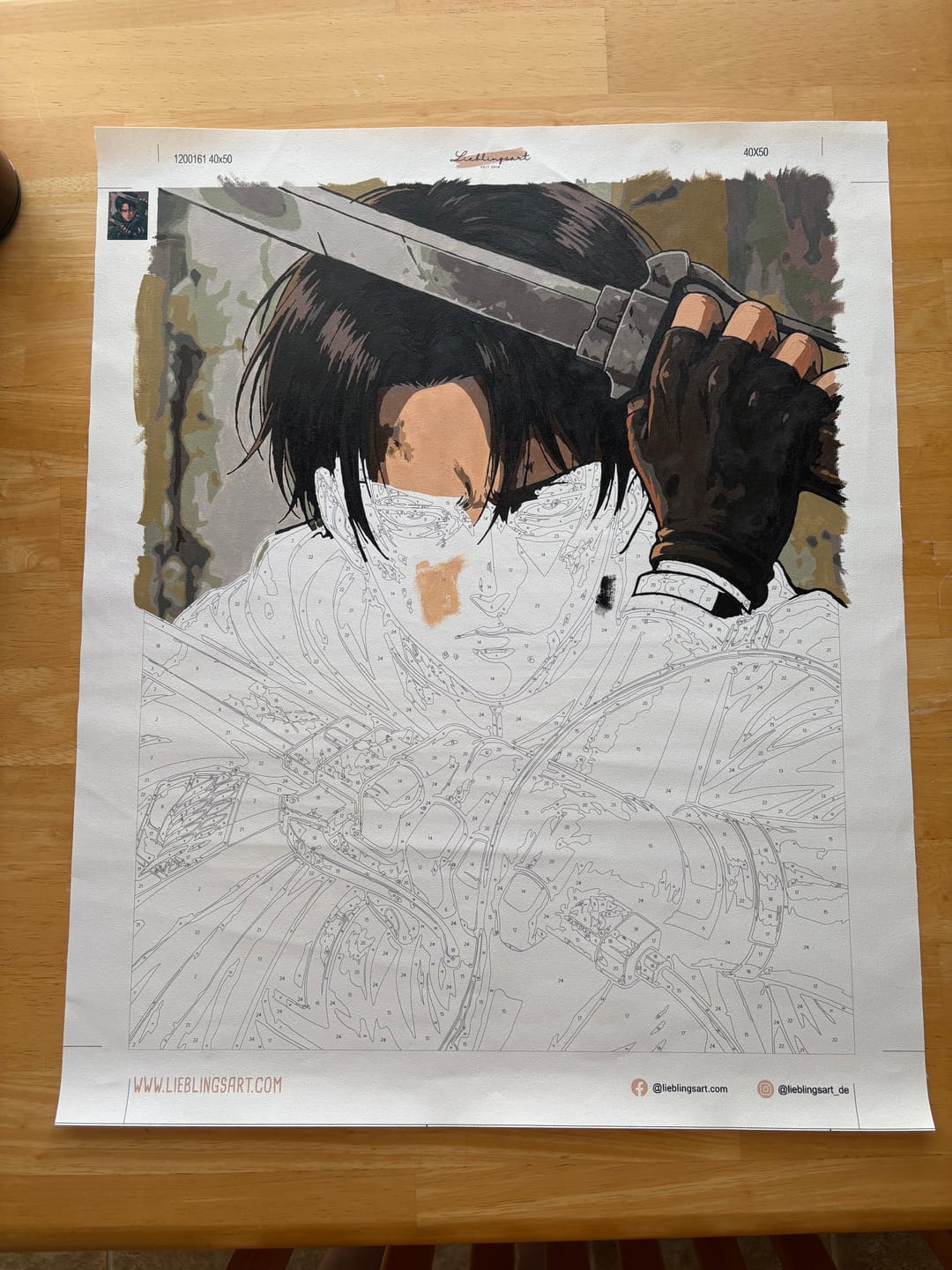 Customer photo review of PAINT BY NUMBERS | STRONGEST SOLDIER