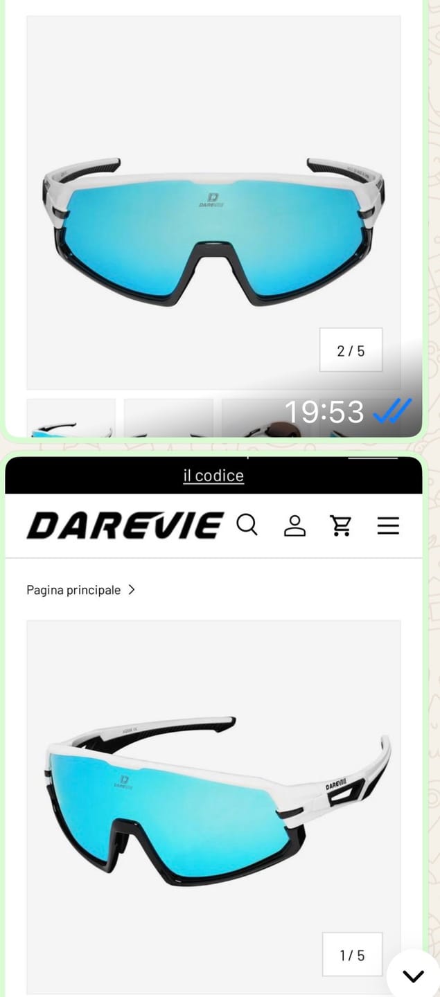 Customer photo review of TR90 CYCLING GLASSES - WHITE