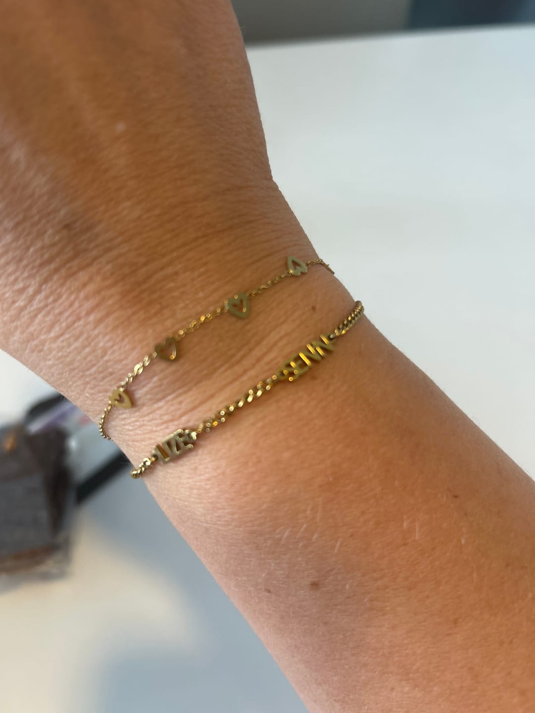 Customer photo review of Gepersonaliseerde armband met naam