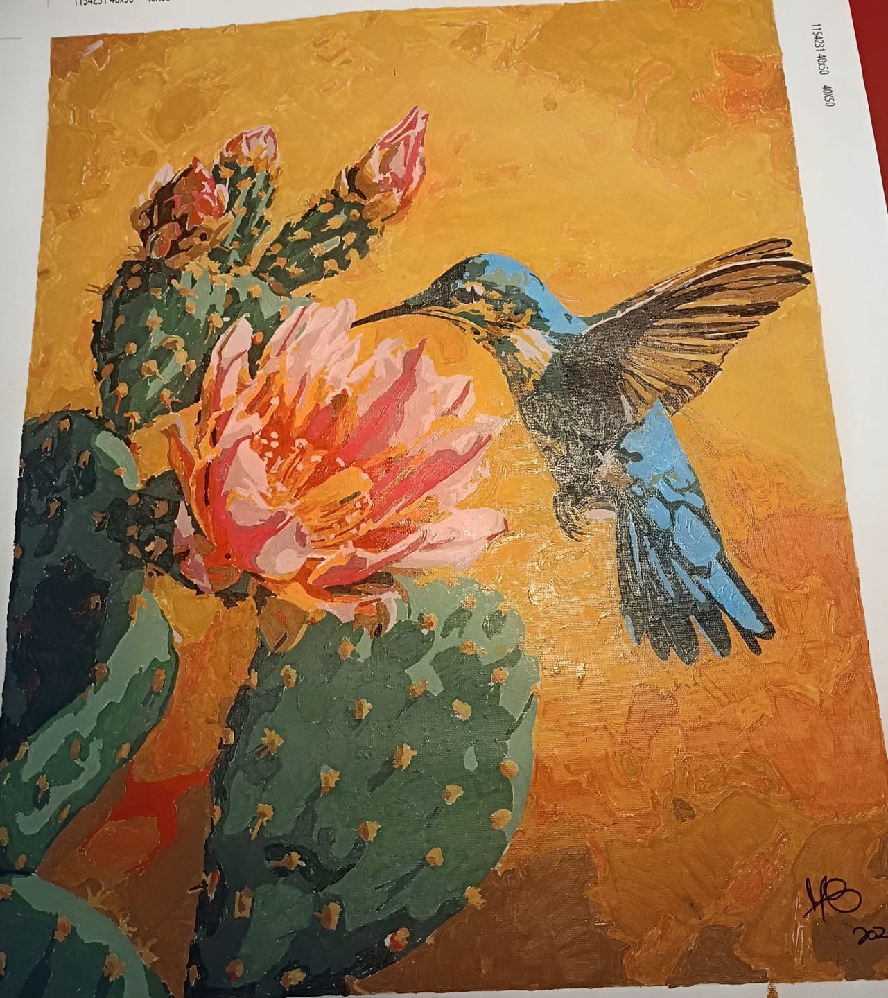 Customer photo review of Mexican Nature | Paint by Number