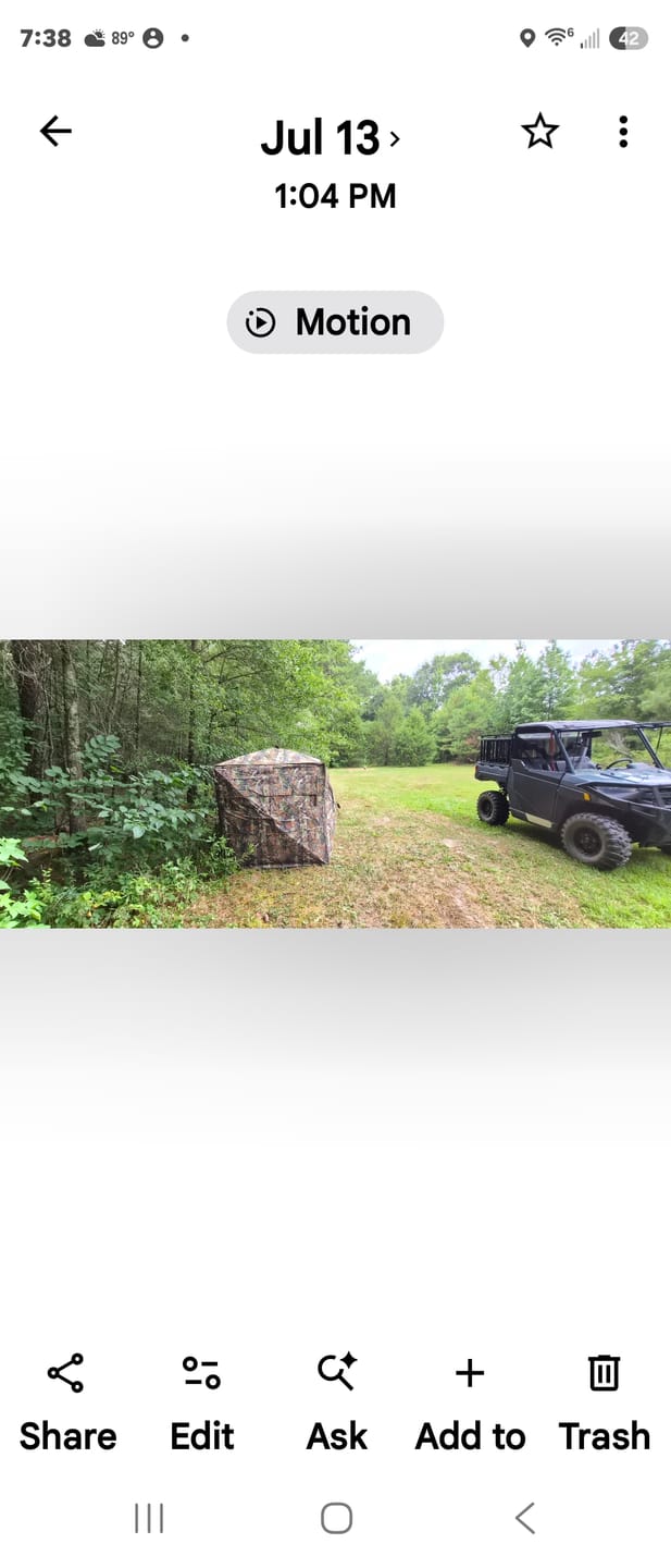 Customer photo review of FLASH SALE Vis360 See Through Silent 4 Full Panels Deer Hunting Blind
