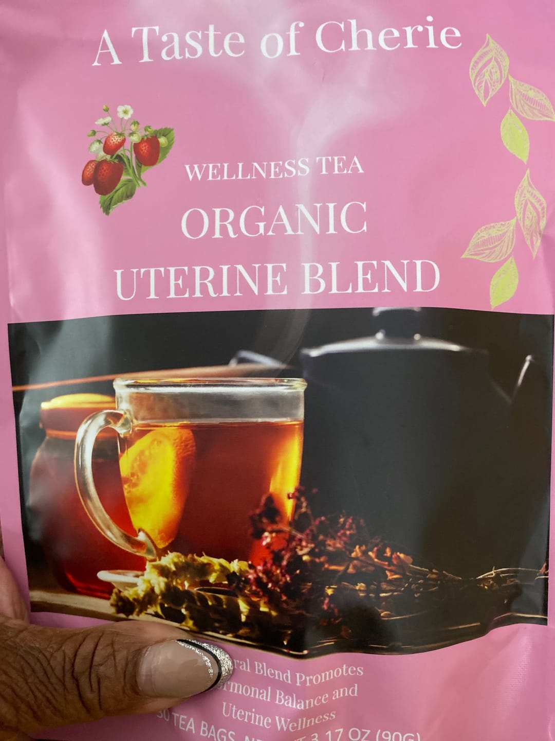 Customer photo review of Flowerbliss Uterine Wellness Luxury Tea
