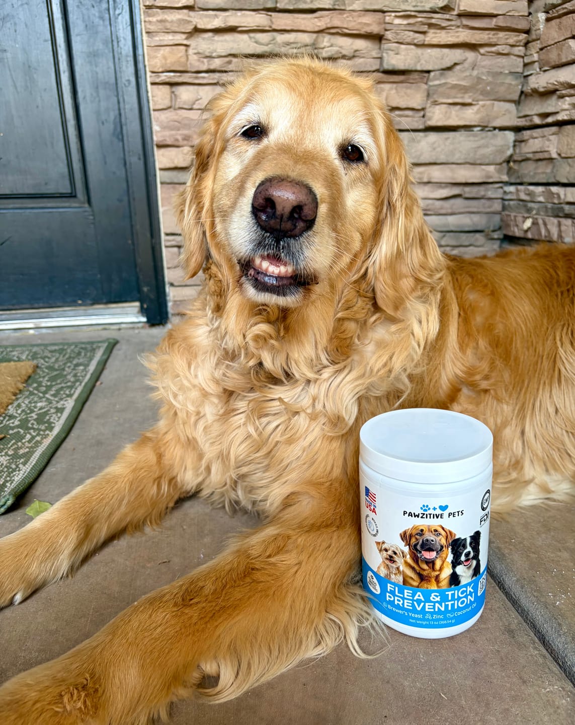 Customer photo review of Flea and Tick Prevention for Dogs – 120 Soft Chews