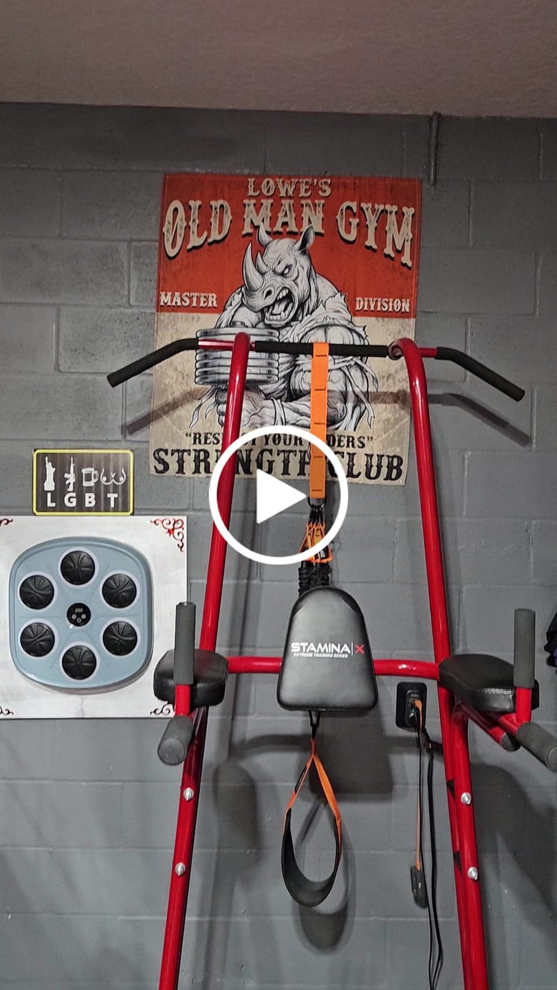 Customer video review of Personalized Old Man Home Gym Decor Wall Banner Flag 11535