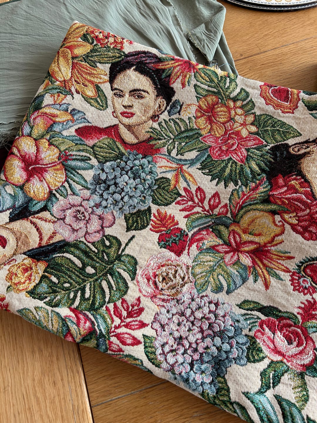 Customer photo review of Floral Frida Tapestry Fabric